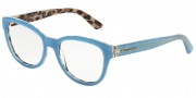 Dolce & Gabbana DG3209 Eyeglasses Eyeglasses - 2883 Top Opal Azure/Leopard