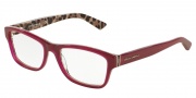 Dolce & Gabbana DG3208 Eyeglasses Eyeglasses - 2882 Top Opal Bordeaux/Leopard