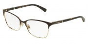 Dolce & Gabbana DG1268 Eyeglasses Eyeglasses - 1254 Matte Brown/Pale Gold