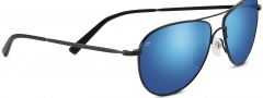 Serengeti Alghero Sunglasses Sunglasses - 8314 Satin Black / Polarized 555nm Blue