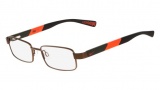 Nike 5573 Eyeglasses Eyeglasses - 218 Brown Walnut / Orange