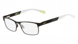 Nike 5574 Eyeglasses Eyeglasses - 015 Satin Black / Volt