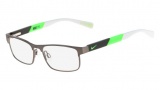 Nike 5574 Eyeglasses Eyeglasses - 069 Brushed Gunmetal / Lime