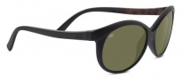 Serengeti Caterina Sunglasses Sunglasses - 8186 Shiny Black / Brown Wood Polarized Drivers
