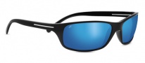 Serengeti Pisa Sunglasses Sunglasses - 8272 Shiny Black / Polarized 555nm Blue