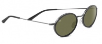 Serengeti Sirolo Sunglasses Sunglasses - 8102 Shiny Black / Polarized 555nm