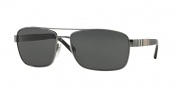 Burberry BE3081 Sunglasses Sunglasses - 100387 Gunmetal / Gray