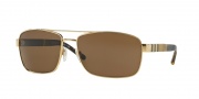 Burberry BE3081 Sunglasses Sunglasses - 101773 Gold / Brown