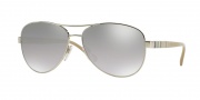 Burberry BE3080 Sunglasses Sunglasses - 10056V Silver / Light Grey Mirror Grad Silver