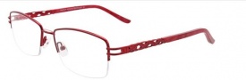 Easyclip EC353 Eyeglasses Eyeglasses - 30 Shiny Red / Grey Clip