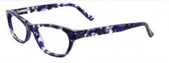 Easyclip EC351 Eyeglasses Eyeglasses - 80 Crystal / Violet / Black / Grey Clip