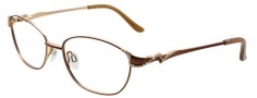 Easyclip EC350 Eyeglasses  Eyeglasses - 10 Satin Brown / Brown Clip