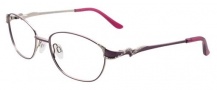 Easyclip EC350 Eyeglasses  Eyeglasses - 80 Satin Plum / Grey Clip