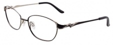 Easyclip EC350 Eyeglasses  Eyeglasses - 90 Satin Black / Grey Clip