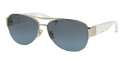 Coach HC7042 Sunglasses Addison Sunglasses - 917717 Silver/Crystal Silver / Grey Blue Gradient