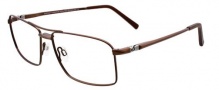 Easyclip EC349 Eyeglasses Eyeglasses - 10 Satin Brown / Brown Clip