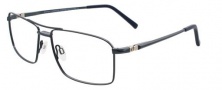 Easyclip EC349 Eyeglasses Eyeglasses - 50 Satin Dark Navy / Grey Clip