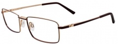 Easyclip EC341 Eyeglasses Eyeglasses - 10 Satin Dark Brown / Brown Clip