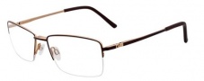 Easyclip EC340 Eyeglasses Eyeglasses - 10 Matte Dark Brown / Brown Clip