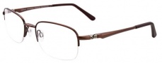 Easyclip EC338 Eyeglasses Eyeglasses - 10 Satin Brown / Brown Clip