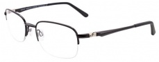 Easyclip EC338 Eyeglasses Eyeglasses - 90 Satin Black / Grey Clip