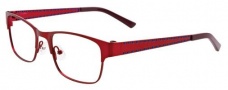 Easyclip EC335 Eyeglasses Eyeglasses - 30 Satin Red / Grey Clip