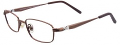 Easyclip EC332 Eyeglasses Eyeglasses - 10 Satin Brown / Brown Clip