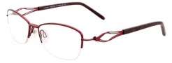 Easyclip EC327 Eyeglasses Eyeglasses - 30 Satin Red / Grey Clip