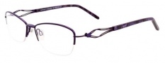 Easyclip EC327 Eyeglasses Eyeglasses - 80 Satin Dark Purple / Grey Clip