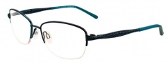 Easyclip EC323 Eyeglasses Eyeglasses - 60 Matte Dark Teal / Grey Clip