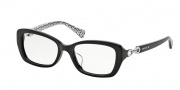 Coach HC6051F Eyeglasses Elvira Eyeglasses - 5214 Black /Black White Sig c