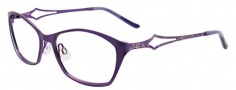 Easyclip EC320 Eyeglasses Eyeglasses - 80 Satin Dark Lavender / Grey Clip