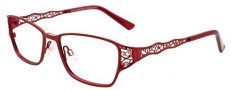 Easyclip EC319 Eyeglasses Eyeglasses - 30 Satin Ruby Red / Grey Clip