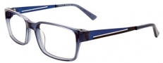 Easyclip EC318 Eyeglasses Eyeglasses - 50 Clear Dark Blue / Grey Clip