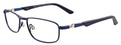 Easyclip EC317 Eyeglasses Eyeglasses - 50 Satin Dark Blue / Grey Clip