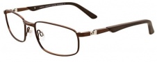 Easyclip EC316 Eyeglasses Eyeglasses - 10 Satin Dark Brown / Brown Clip