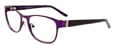 Easyclip EC314 Eyeglasses Eyeglasses - 80 Satin Purple / Grey Clip
