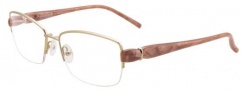 Easyclip EC313 Eyeglasses Eyeglasses - 10 Satin Light Gold / Brown Clip