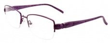 Easyclip EC313 Eyeglasses Eyeglasses - 80 Satin Dark Purple / Grey Clip