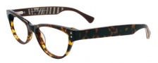 Easyclip EC312 Eyeglasses Eyeglasses - 10 Demi Amber / Brown Clip