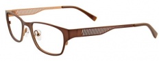 Easyclip EC310 Eyeglasses Eyeglasses - 10 Matte Brown / Brown Clip
