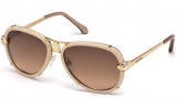 Roberto Cavalli RC885S Sunglasses Sunglasses - 28F Shiny Rose Gold / Gradient Brown