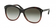 Prada PR 13RS Sunglasses Journal Sunglasses - TWC0A7 Red Havana Gradient / Grey Gradient