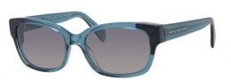 Marc by Marc Jacobs MMJ 487/S Sunglasses Sunglasses - 0LO1 Teal Ptrl (IC gray mirror shaded silver lens)