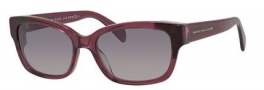 Marc by Marc Jacobs MMJ 487/S Sunglasses Sunglasses - 0LO4 Transparent Burgundy Fuchsia (IC gray mirror shaded silver lens)