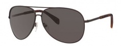 Marc by Marc Jacobs MMJ 484/S Sunglasses Sunglasses - 0TRF Semi Matte Brown (M9 gray polarized lens)