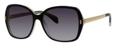 Marc by Marc Jacobs MMJ 462/S Sunglasses Sunglasses - 0A52 Black Crystal Gold (HD gray gradient lens)