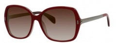 Marc by Marc Jacobs MMJ 462/S Sunglasses Sunglasses - 0A53 Burgundy Rey Ruthenium (QH brown mirror gold shaded lens)