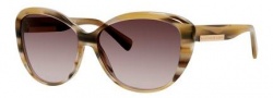 Marc by Marc Jacobs MMJ 443/S Sunglasses Sunglasses - 0KVP Striped Beige (HA brown gradient lens)