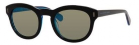 Marc by Marc Jacobs MMJ 433/S Sunglasses Sunglasses - 07ZR Black Blue (3U khaki mirror blue lens)
